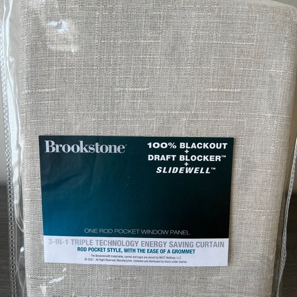 Brookstone™ Birch Slidewell 108-inch 100% Blackout & Draft Blocker Curtain Panel - Picture 4 of 5